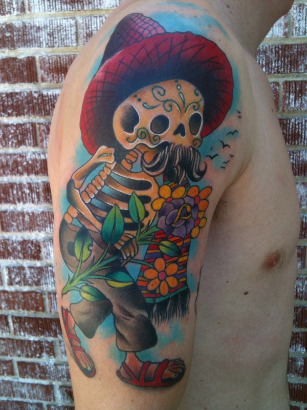 mexican sugar skull tattoo designs. sugar skulls day of dead